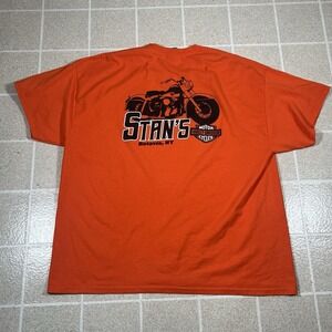 Men's Harley Davidson Stan's Batavia NY‎ New York T-Shirt 2XL Biker Motorcycle